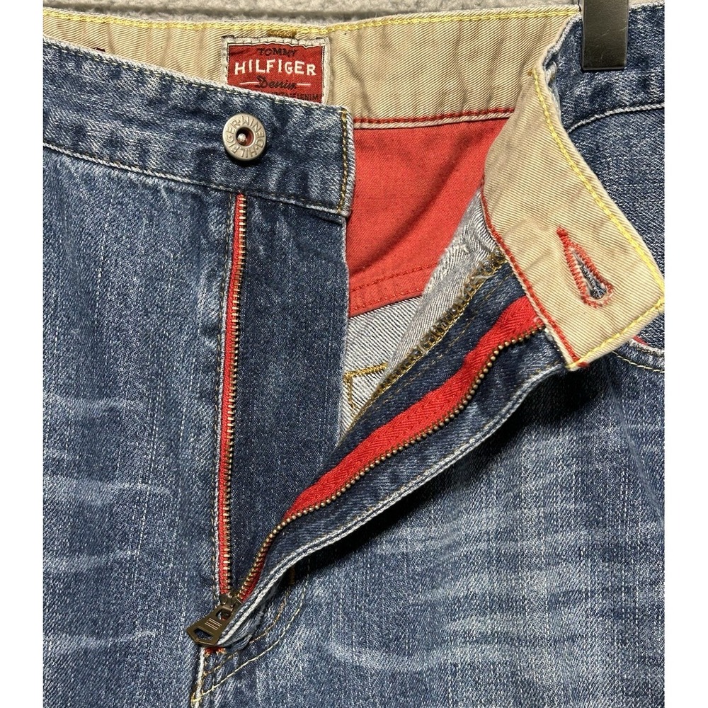 Hilfiger Denim Red Label Freedom Fit Jeans Mens 36x32 Straight Vintage Y2K - Picture 8 of 16